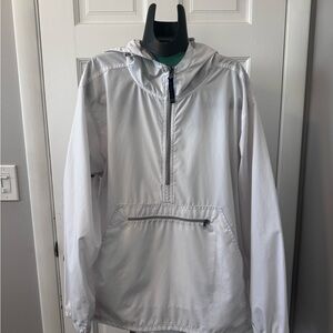 Charles River Apparel White Windbreaker Jacket